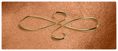 DNSEMP-L-601-BZ-SH-CP Bronze Scroll Shimmer Copper